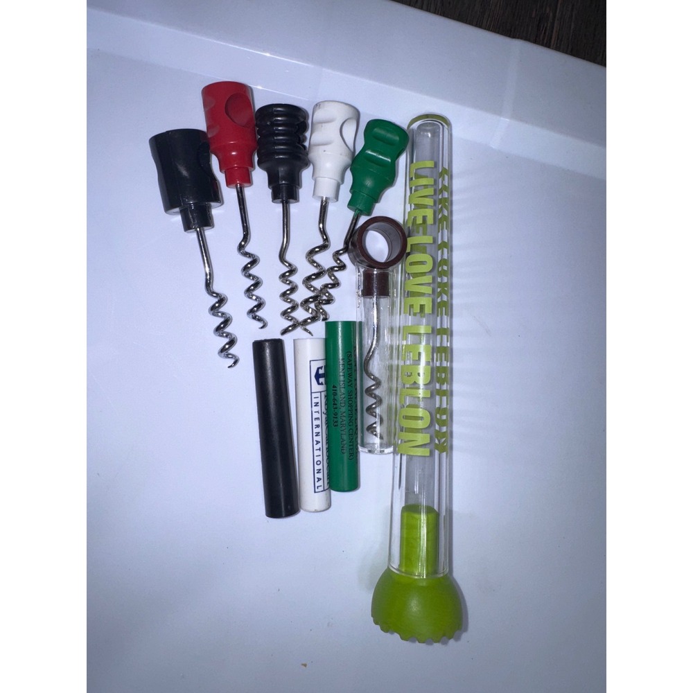 Vintage Advertising Corkscrew Lot Royal Caribbean Hyatt Leblon Barware Openers